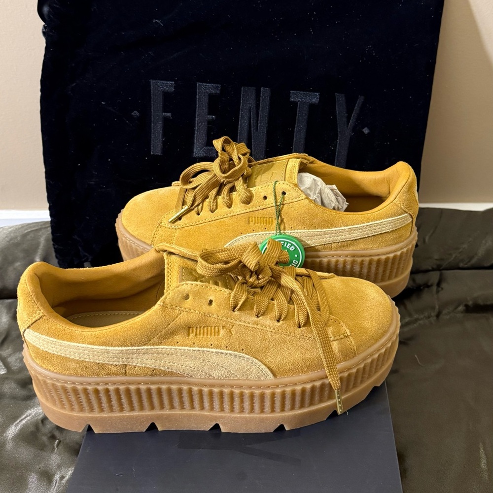 FENTY x Puma Cleated Creeper Suede – Golden Brown, Size 8, NIB